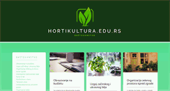 Desktop Screenshot of hortikultura.edu.rs